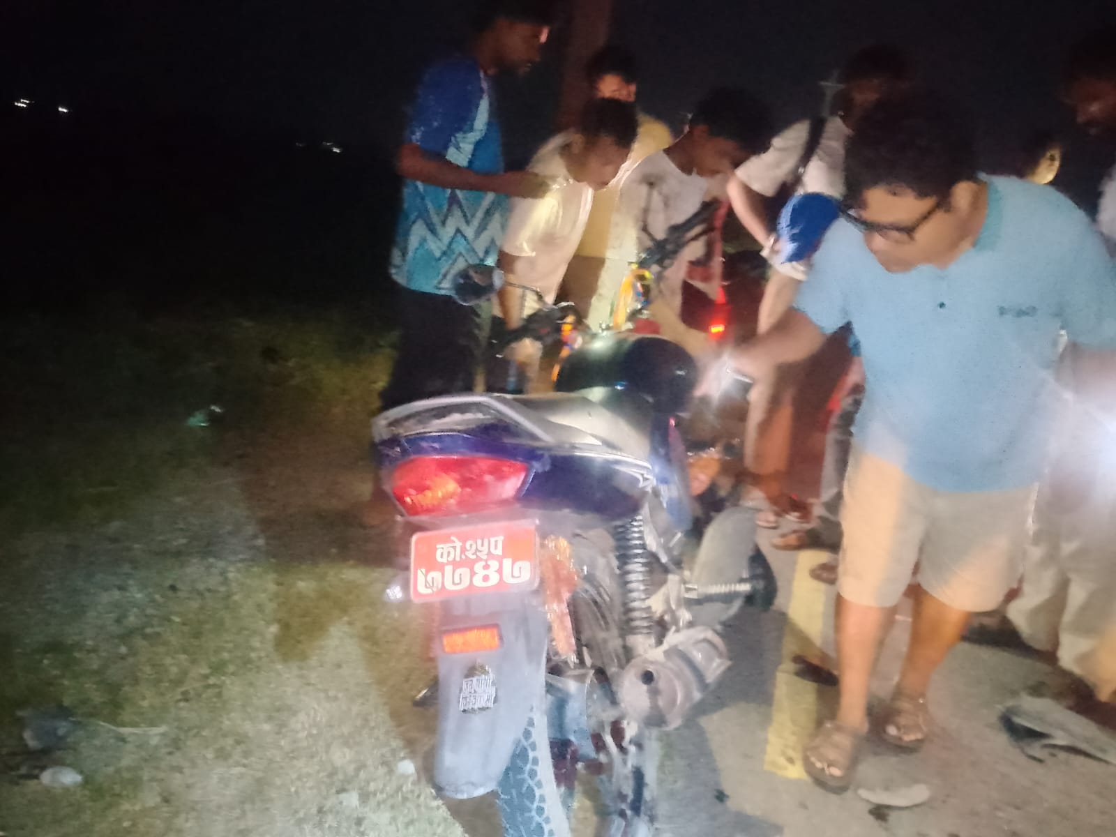 धनपालथानमा दुई मोटरसाइकल ठोक्किँदा एक जनाको मृत्यु